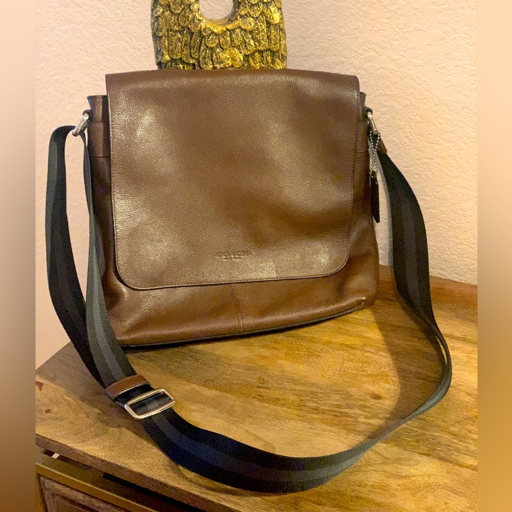 Coach Houston Map Bag In Signature Canvas